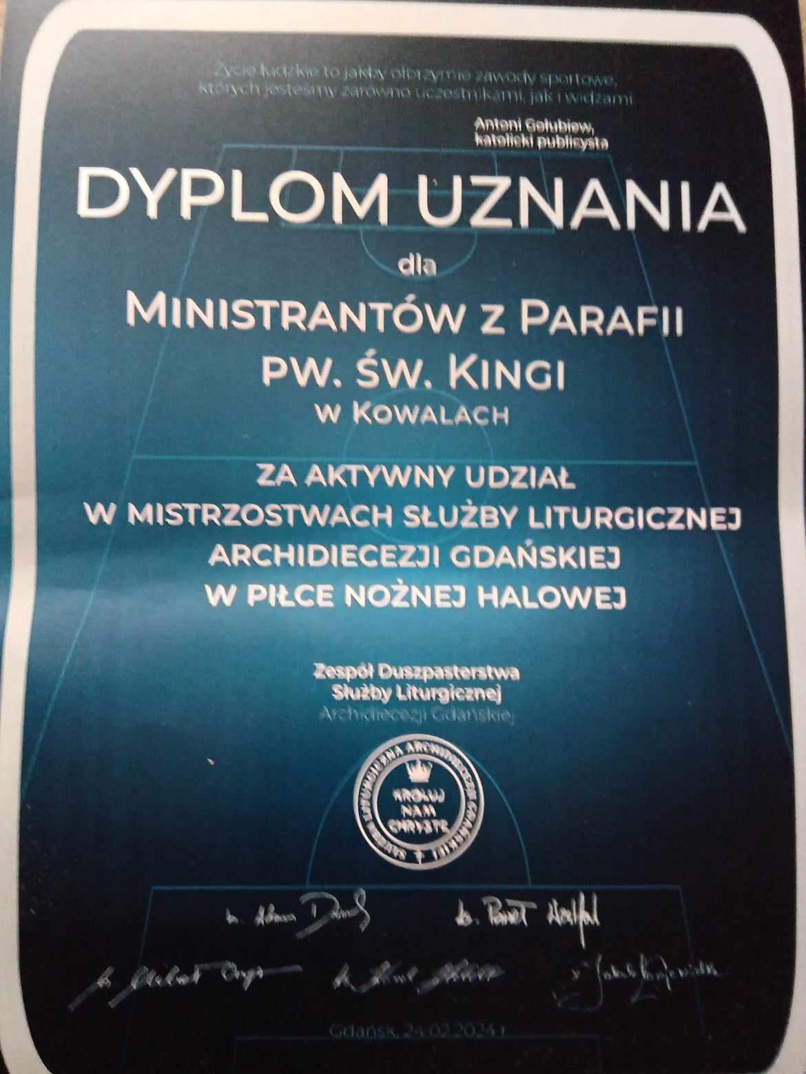 Mistrzostwa w piłce nożnej 24.02.2024 r.